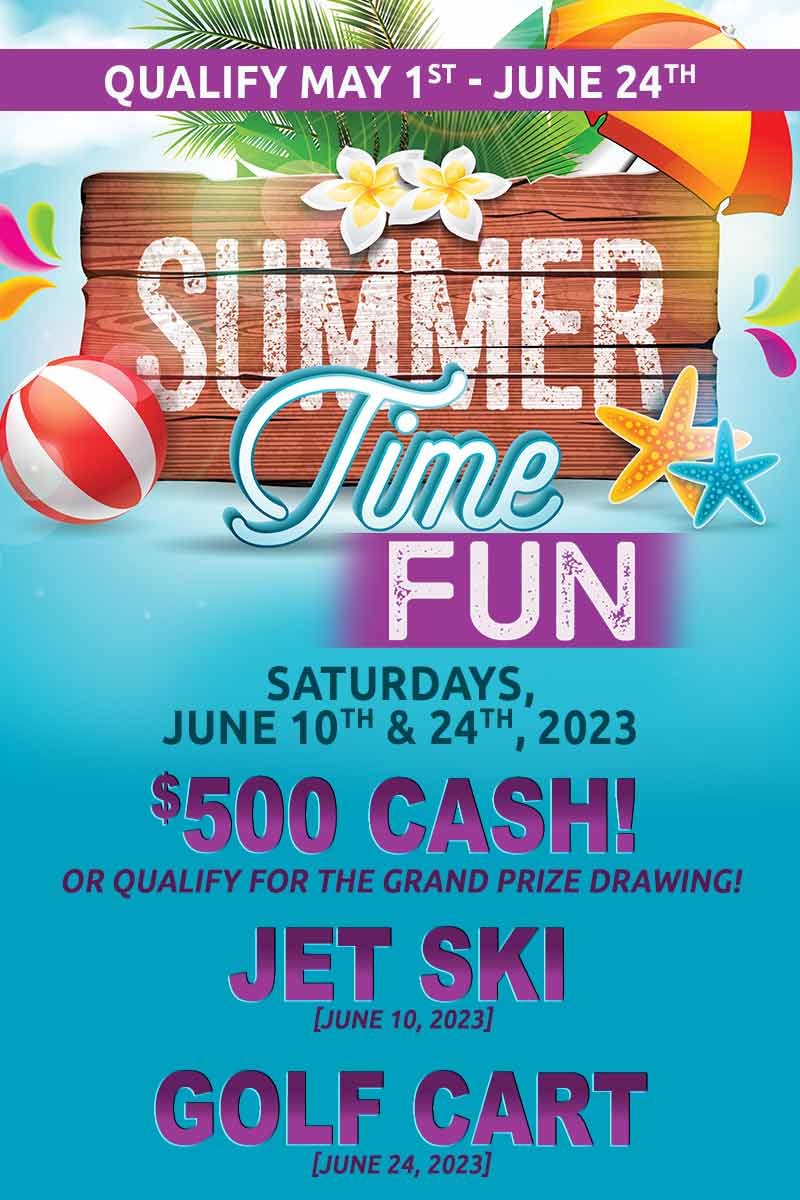 Summer Time Fun Dakota Magic Casino - WIN Jet Ski or Golf Cart